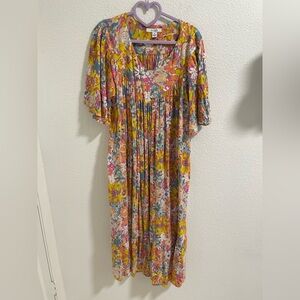 Go Softly patio Floral Multicolor Women's casual Dress